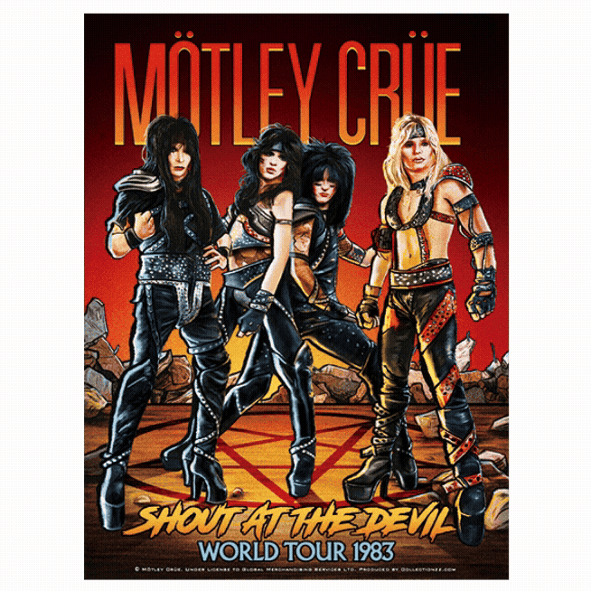 Mötley Crüe Crücial Crüe Shout At The Devil Tour Lenticular Mötley Crüe Crücial Crüe Shout At The Devil Tour Lenticular