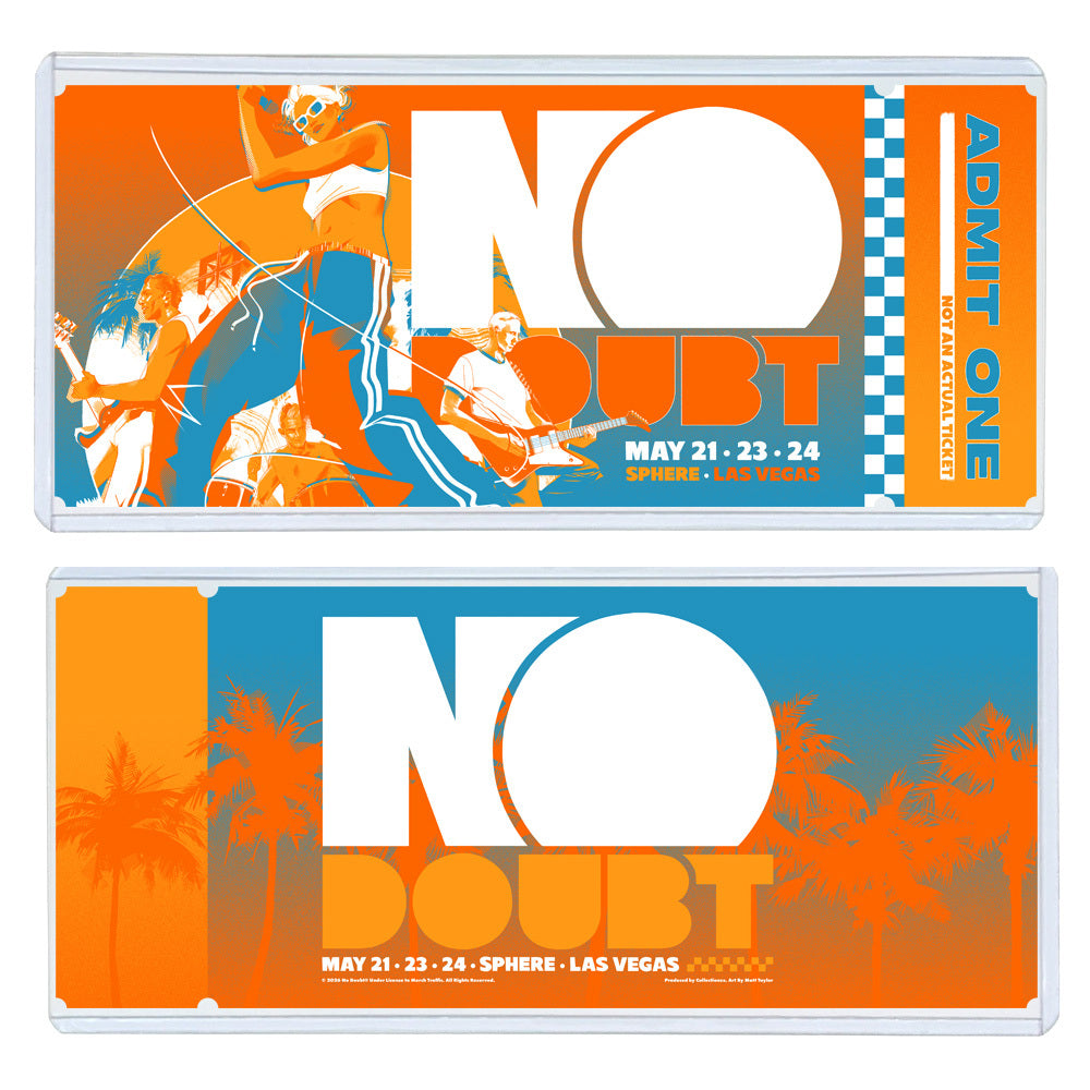 No Doubt Sphere May 21, 23, 24 2026 Commemorative Ticket