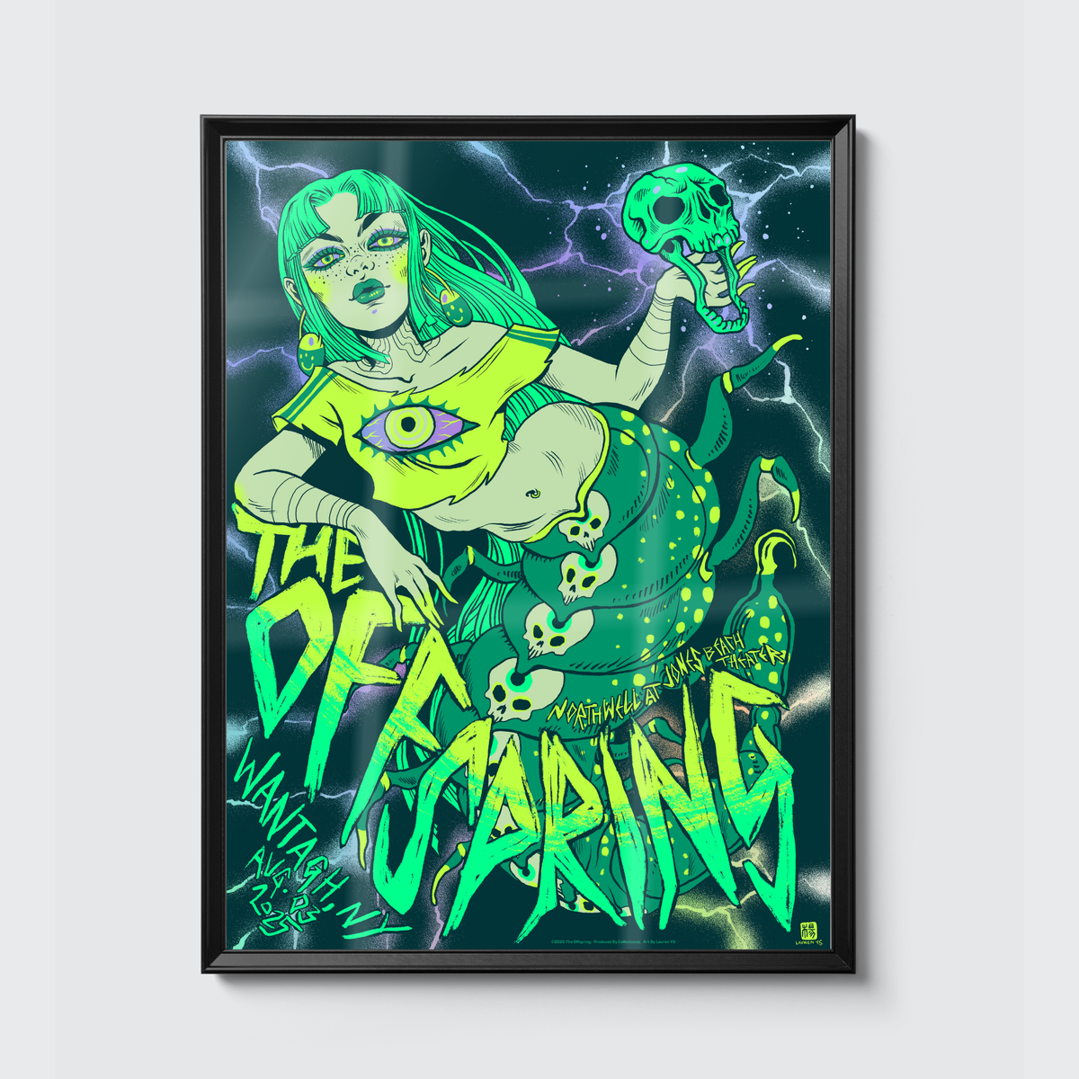 The Offspring · Wantagh (Foil) poster, framed on the wall