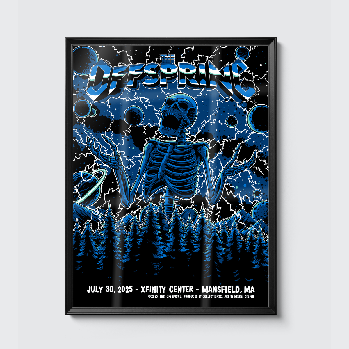 The Offspring · Mansfield poster, framed on the wall