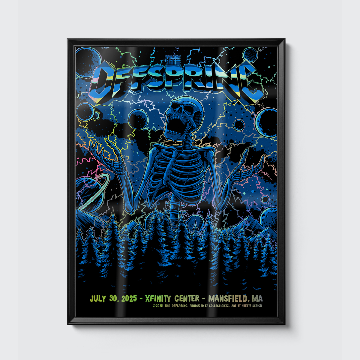 The Offspring · Mansfield (Foil) poster, framed on the wall
