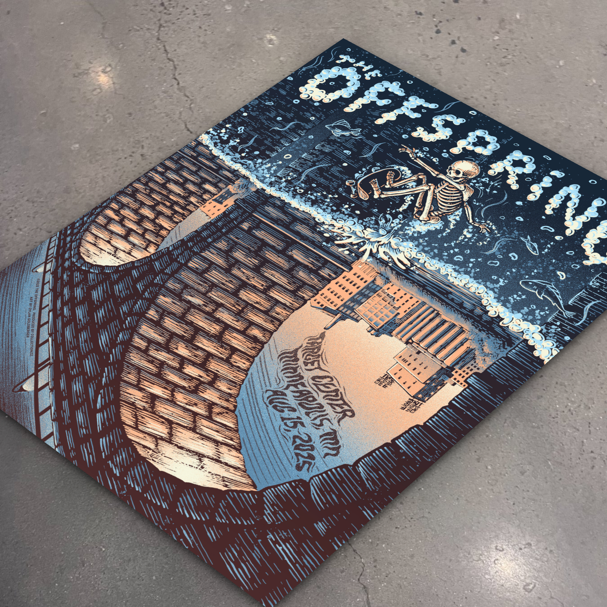 The Offspring · Minneapolis — flat lay on shop floor