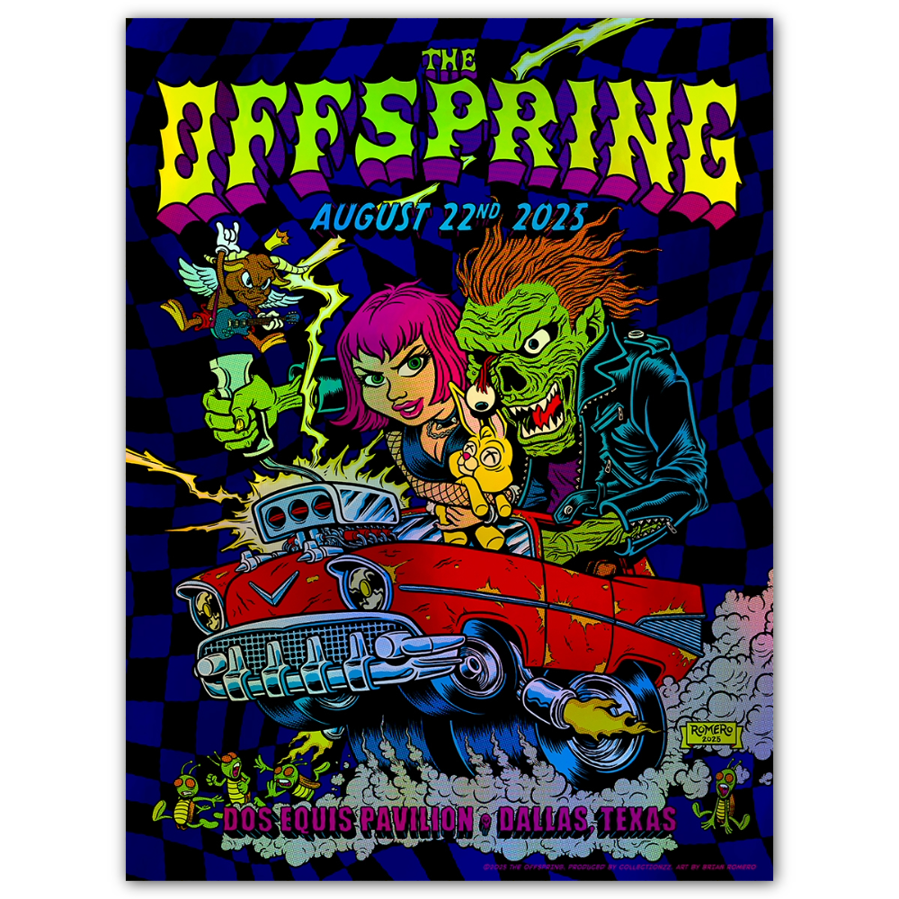 【激レア品】THE OFFSPRING TEXTILE POSTER The Offspring Dallas August 22, 2025 (Foil Edition)