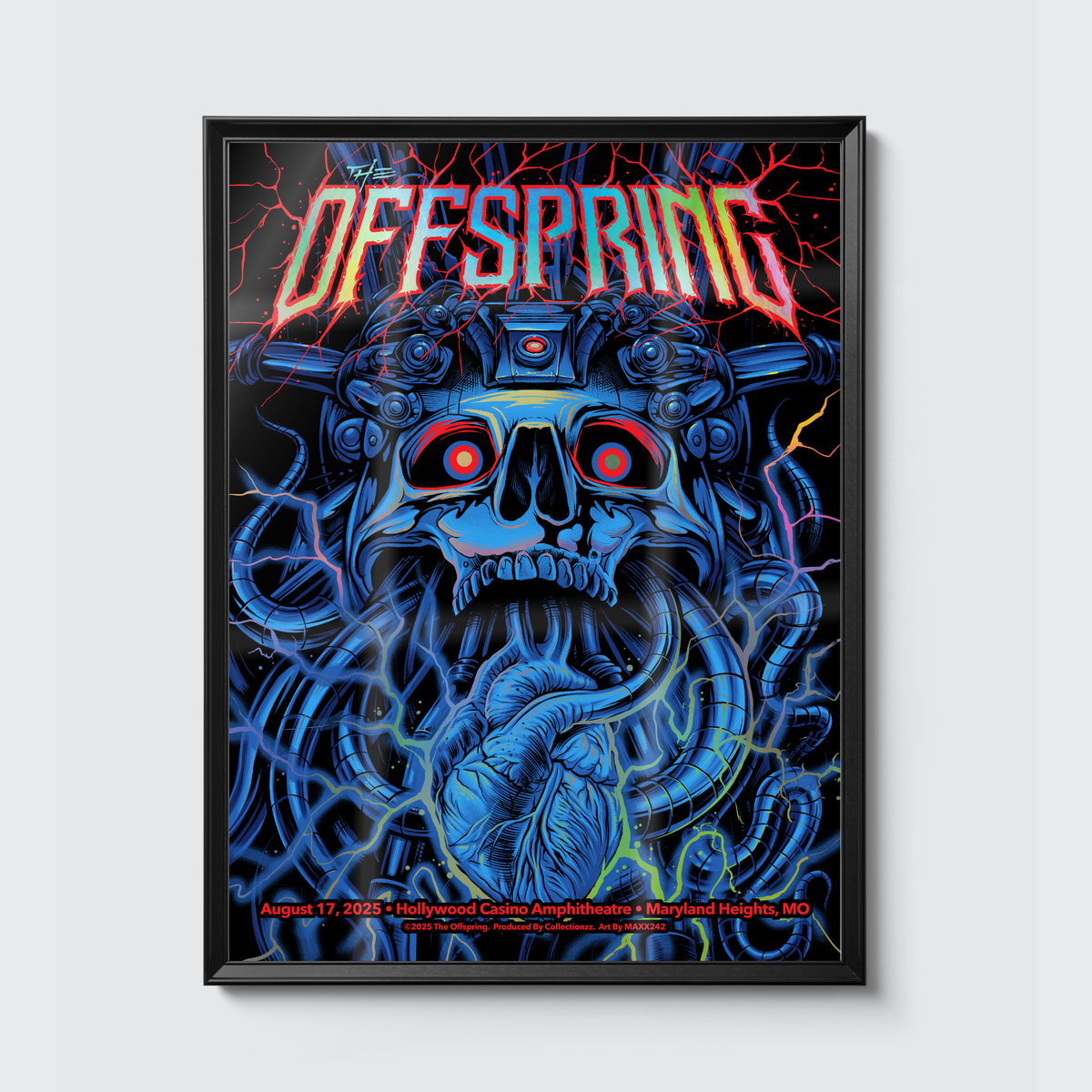 The Offspring · Maryland Heights (Foil) poster, framed on the wall