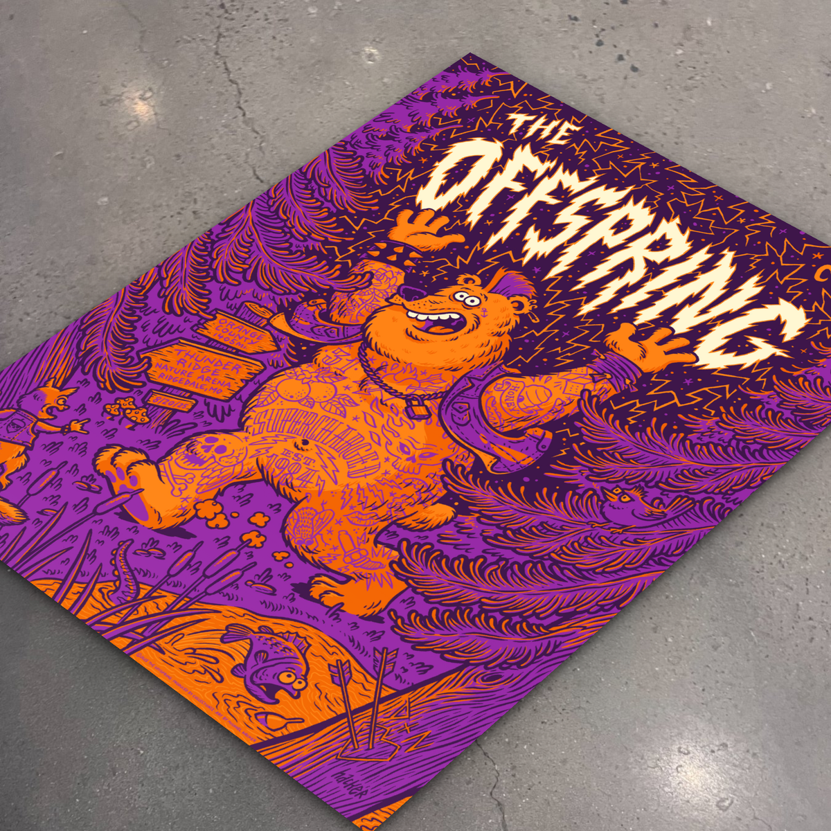 The Offspring · Ridgedale — flat lay on shop floor