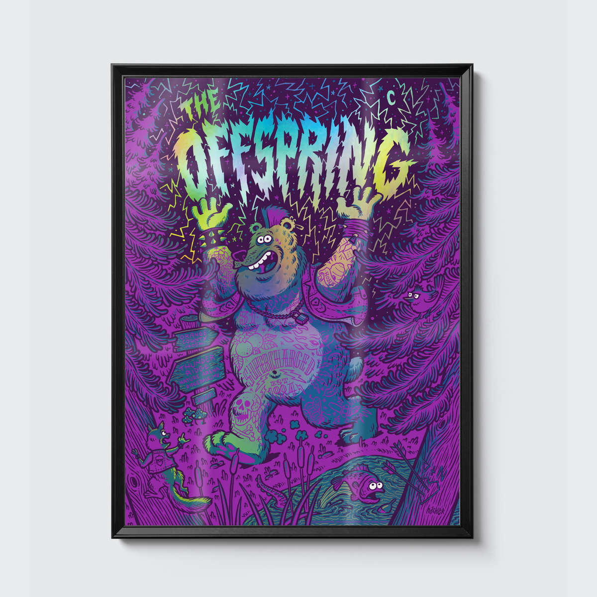 The Offspring · Ridgedale (Foil) poster, framed on the wall