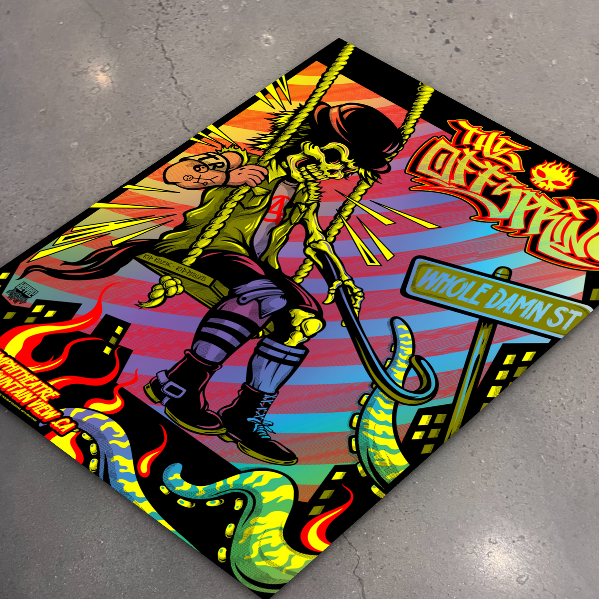 The Offspring · Mountain View (Foil) — flat lay on shop floor