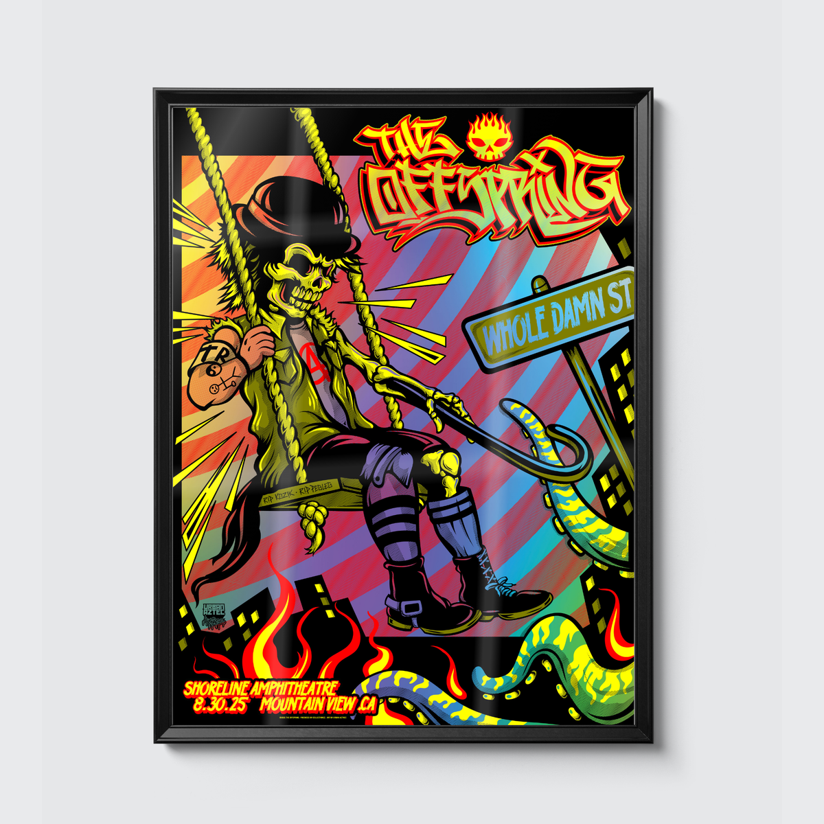The Offspring · Mountain View (Foil) poster, framed on the wall