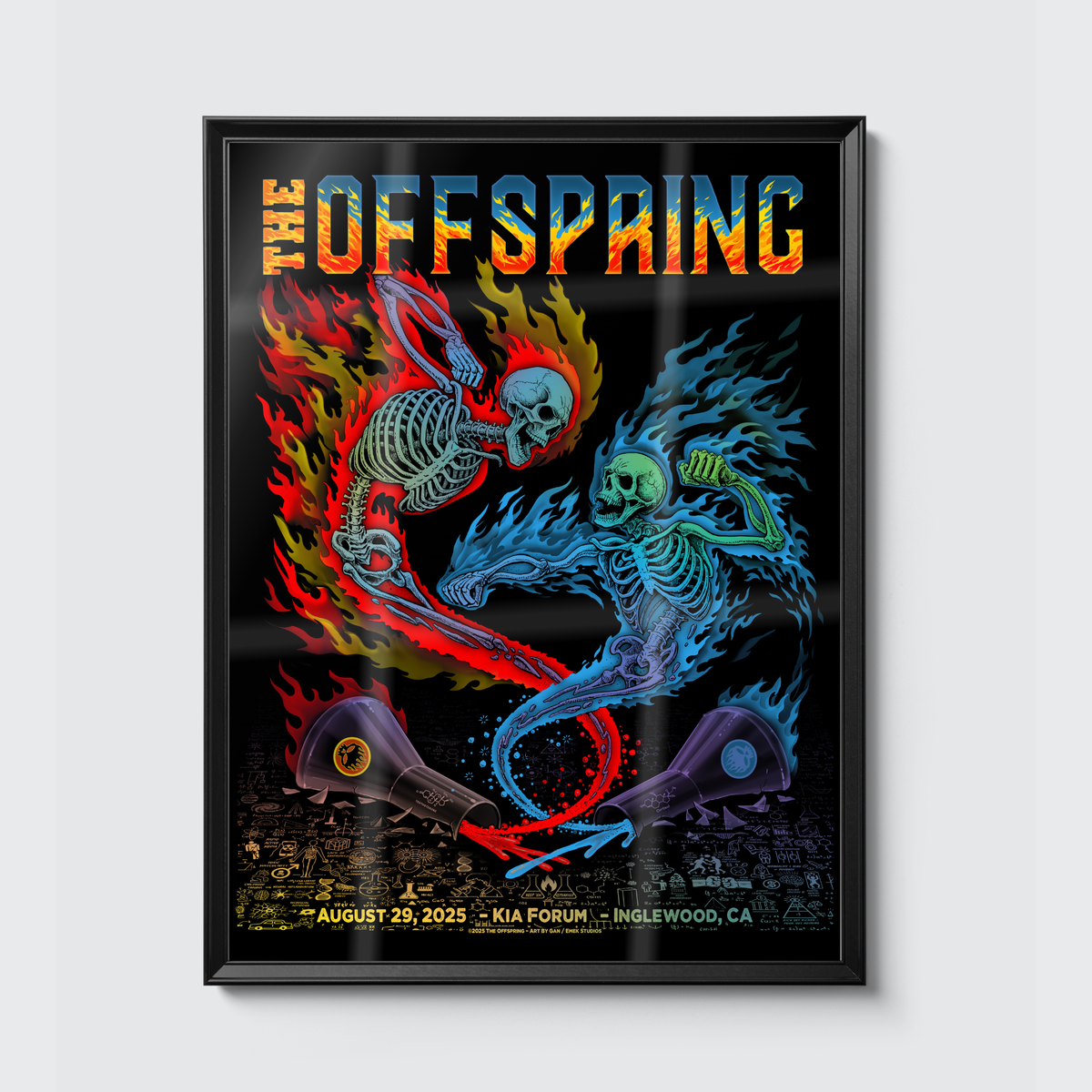 The Offspring · Inglewood (Foil) poster, framed on the wall