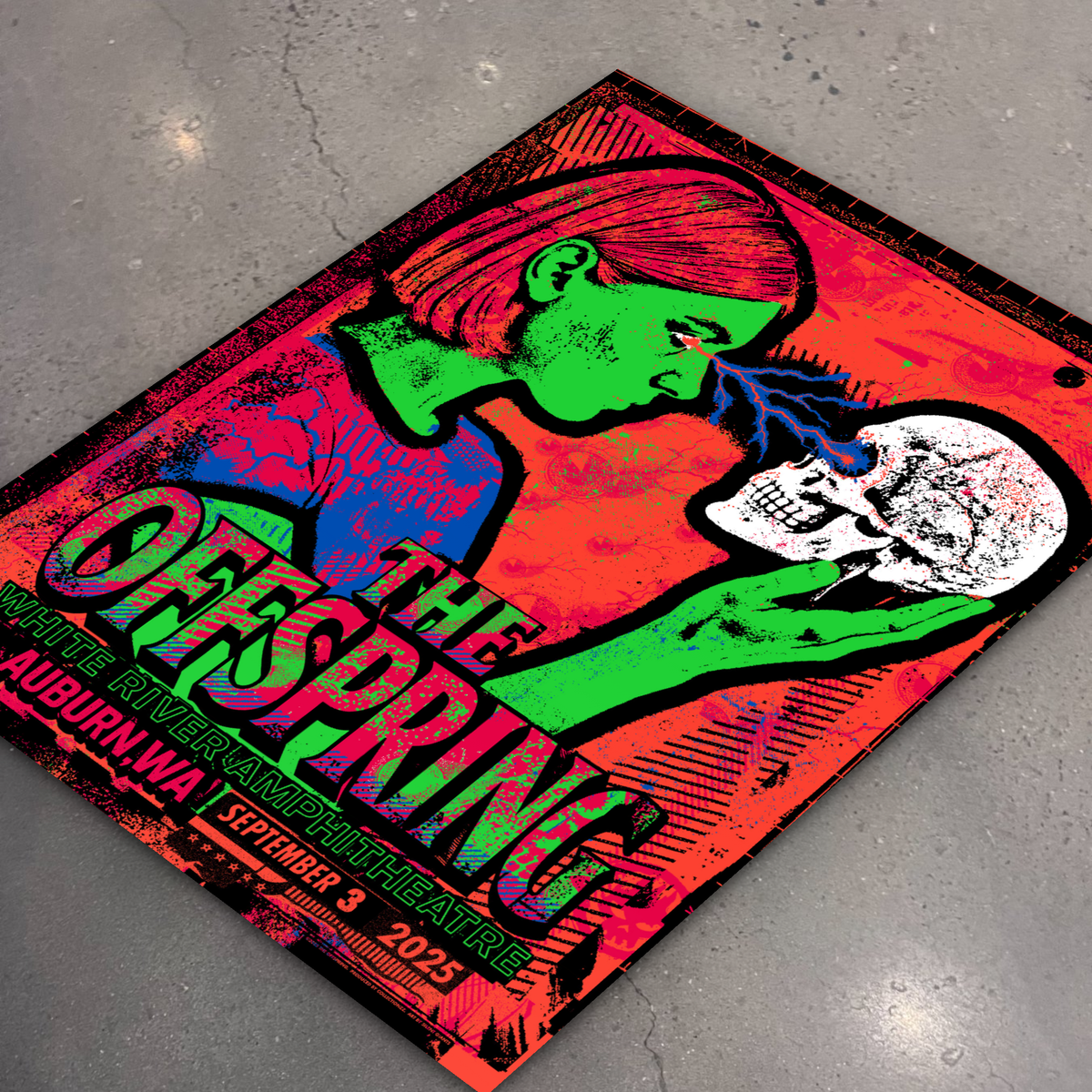 The Offspring · Auburn — flat lay on shop floor