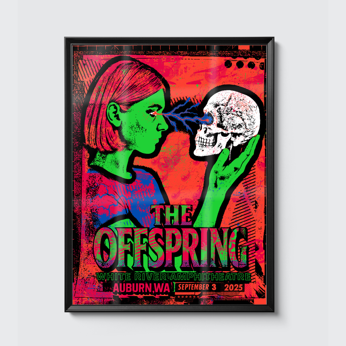 The Offspring · Auburn poster, framed on the wall