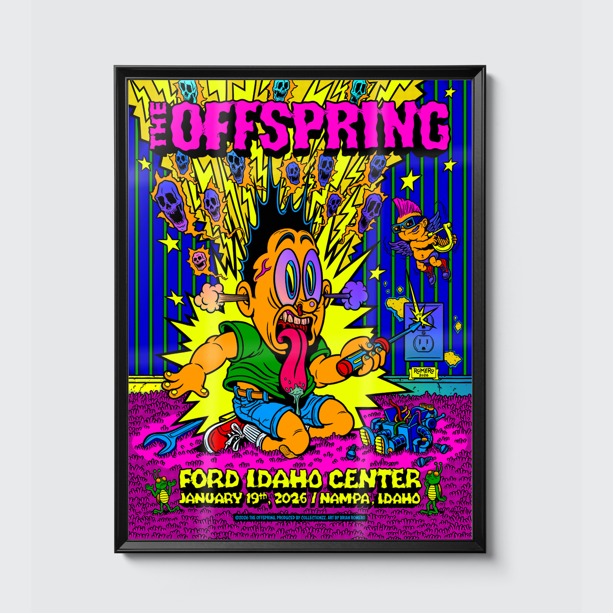 The Offspring · Nampa (Foil) poster, framed on the wall