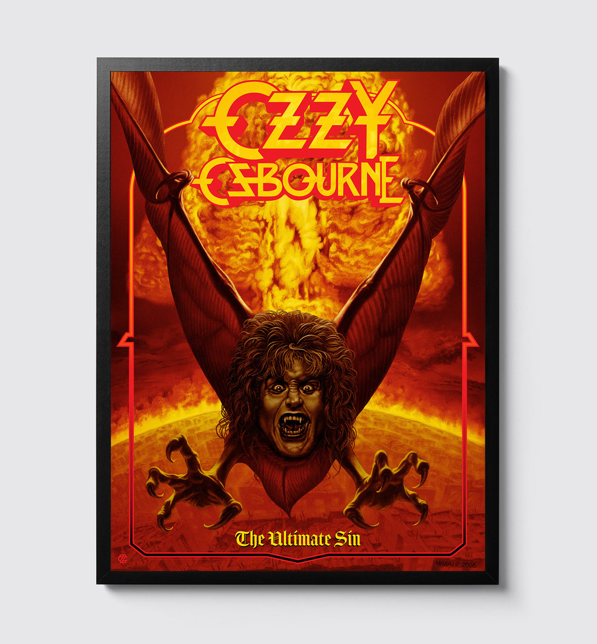 Ozzy Osbourne The Ultimate Sin by Marald van Haasteren (Timed Edition)