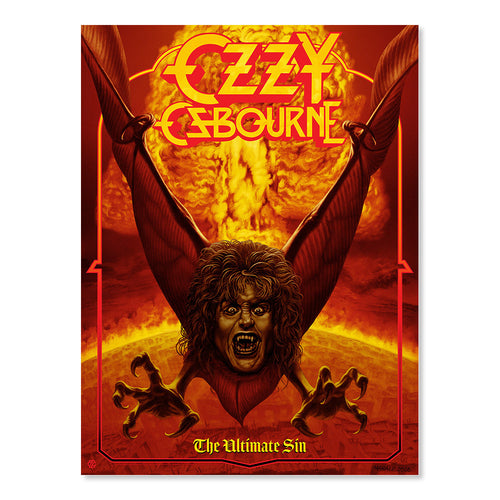 Ozzy Osbourne The Ultimate Sin by Marald van Haasteren (Timed Edition)