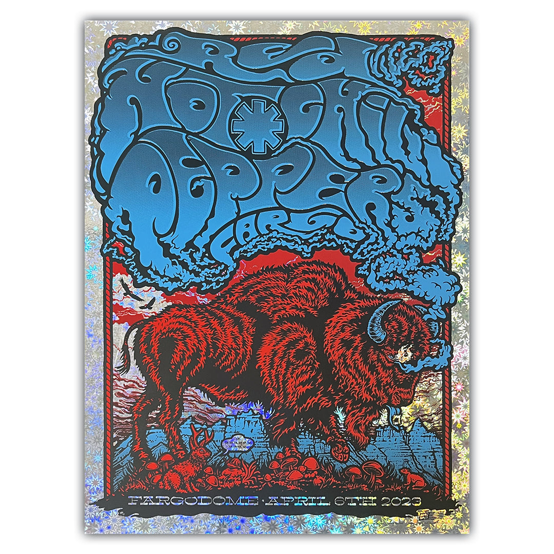 Red Hot Chili Peppers Fargo April 6, 2023 (Fireworks Foil) BFCM Exclusive