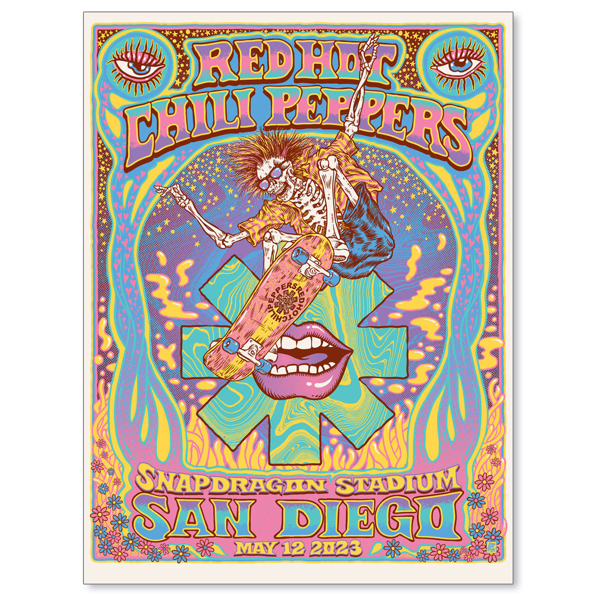 Red Hot Chili Peppers San Diego May 12, 2023 Poster