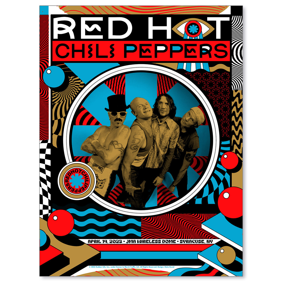 Red Hot Chili Peppers Syracuse April 14, 2023 Poster