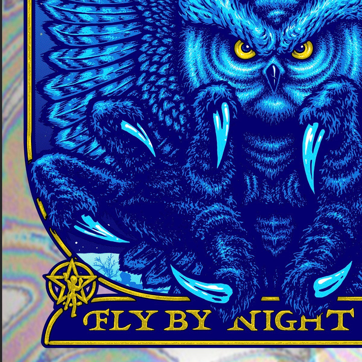 Rush - Fly By Night Tour 45th Anniversary by Ames Bros (Swirl Foil Variant)