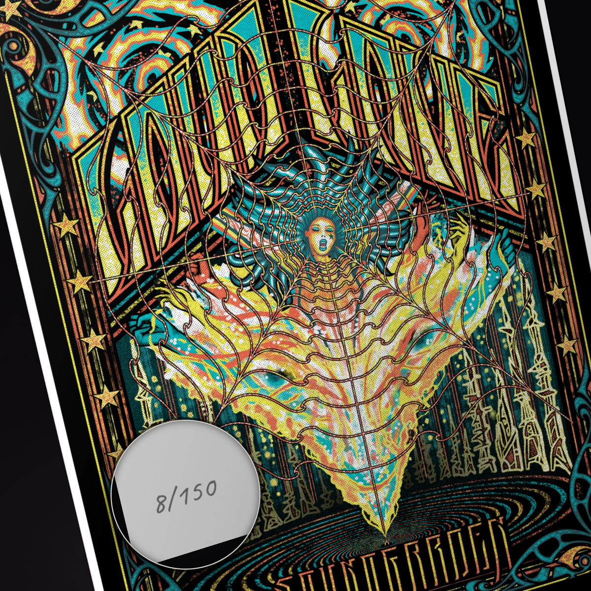 Soundgarden Louder Than Love (Main Edition) — hand-numbered corner detail (representative serial 8/150)