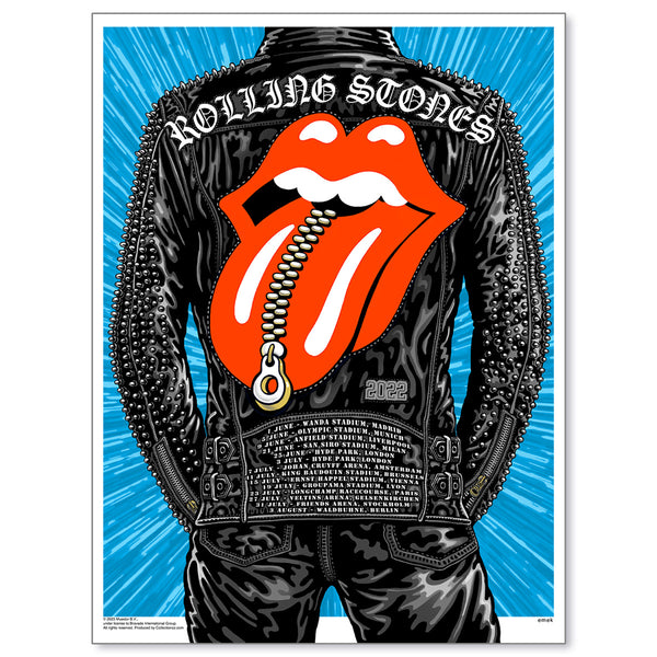 【額縁付き】 The Rolling Stones A2 ポスター THE ROLLING STONES ロゴ LV☆アートポスターフレーム A2サイズ