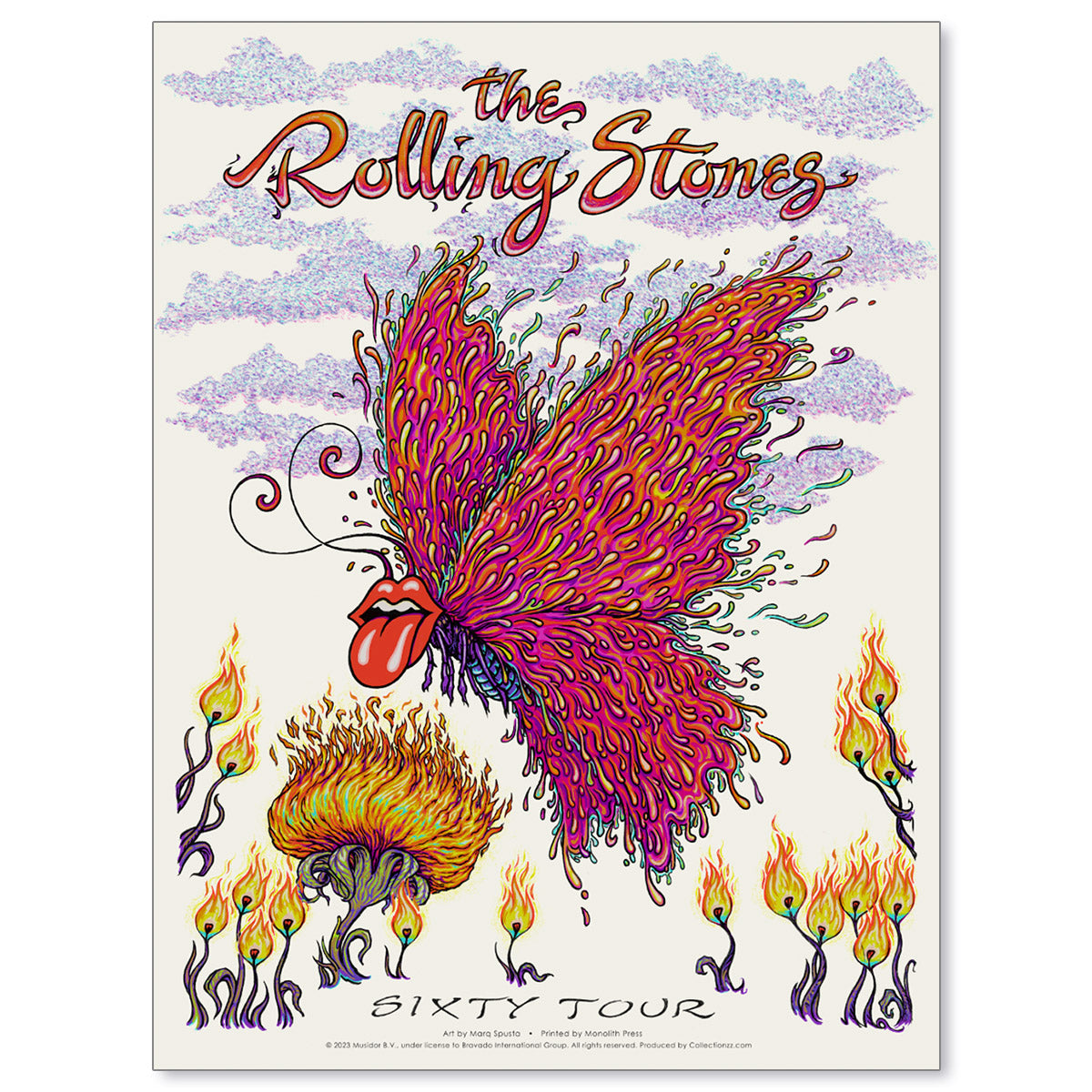 Rolling Stones Sixty Tour by Marq Spusta (Iridescent Pearl Edition of 5)
