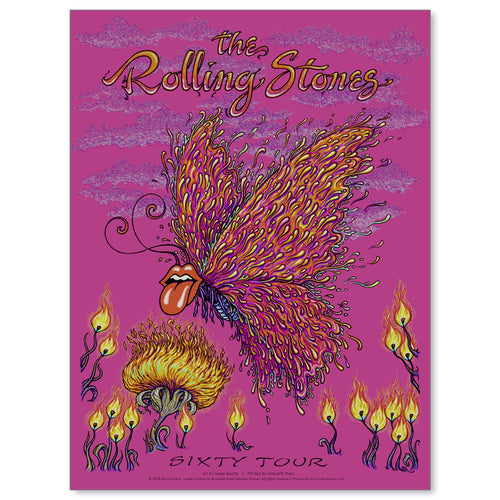 Rolling Stones Sixty Tour by Marq Spusta (Silk Pink Edition of 5)
