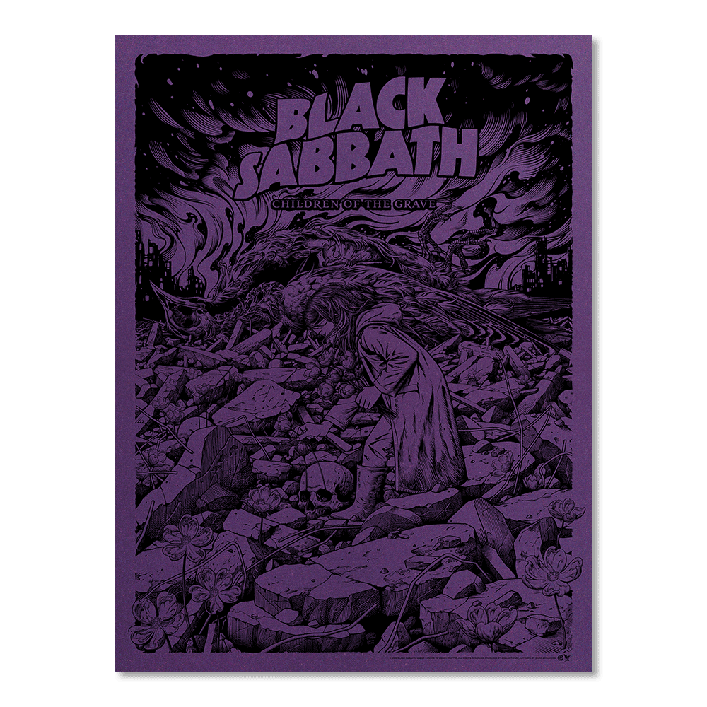 Black Sabbath "Children Of The Grave" by Garis Edelweiss (Purple Metallic Edition)