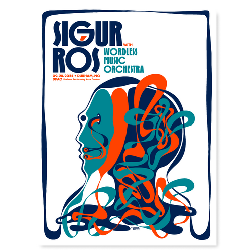 Sigur Rós Durham September 28, 2024 Poster