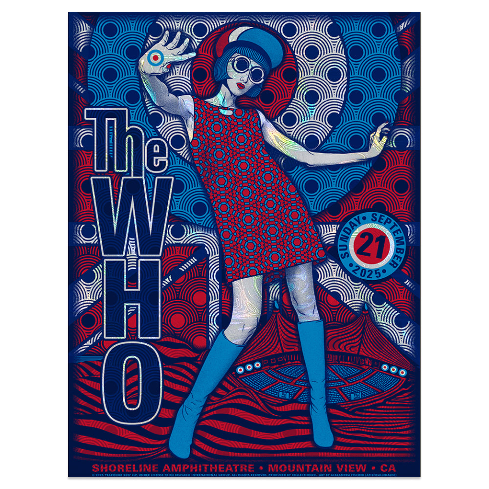 The Who Mountain View September 21, 2025 (Artist Proof–White Swirl Edition)