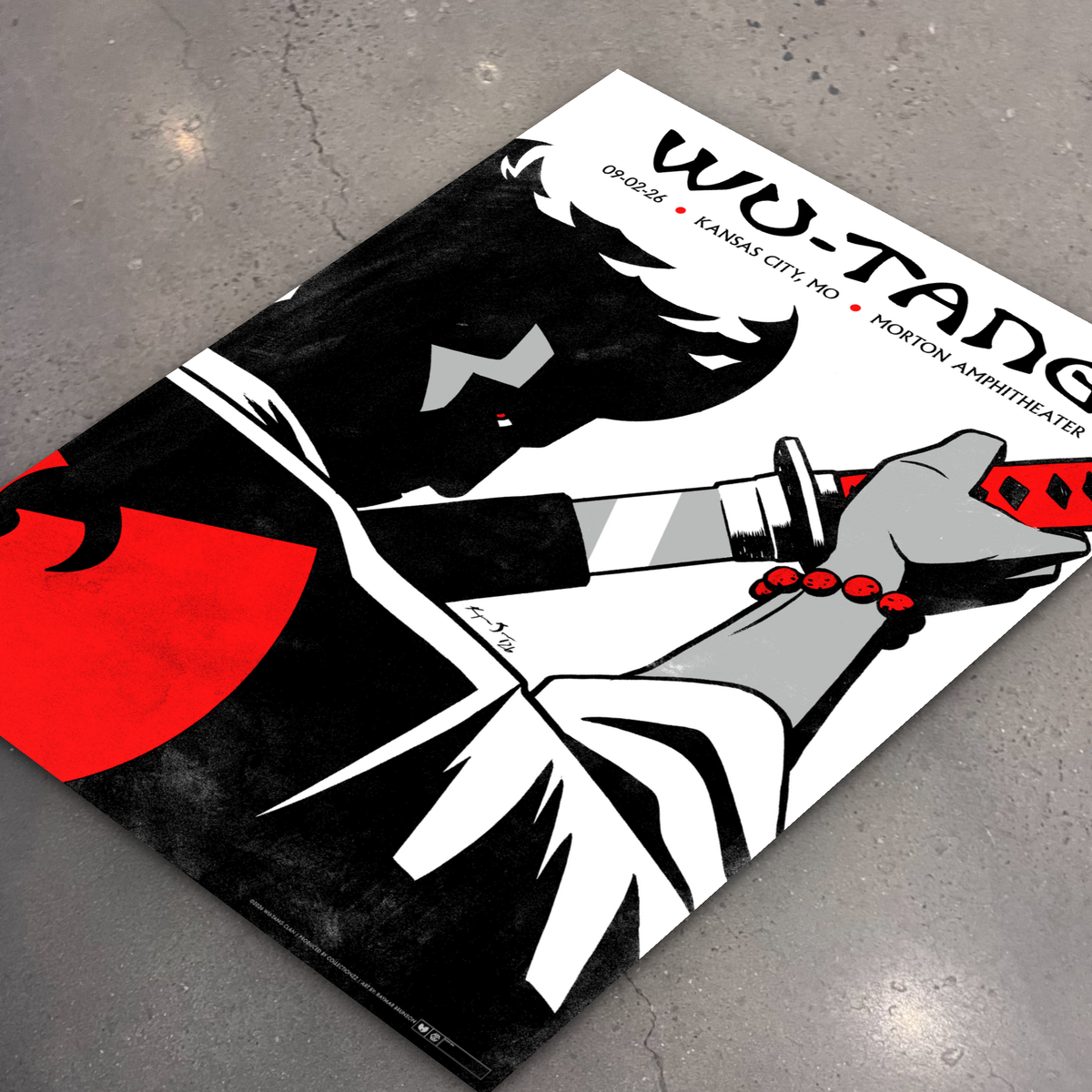 Wu-Tang Clan · Kansas City — flat lay on shop floor