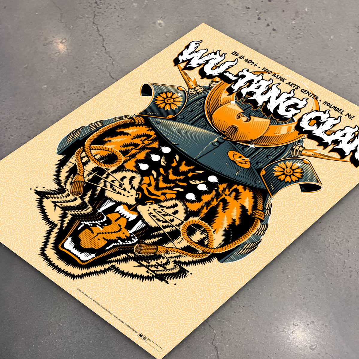 Wu-Tang Clan · Holmdel — flat lay on shop floor