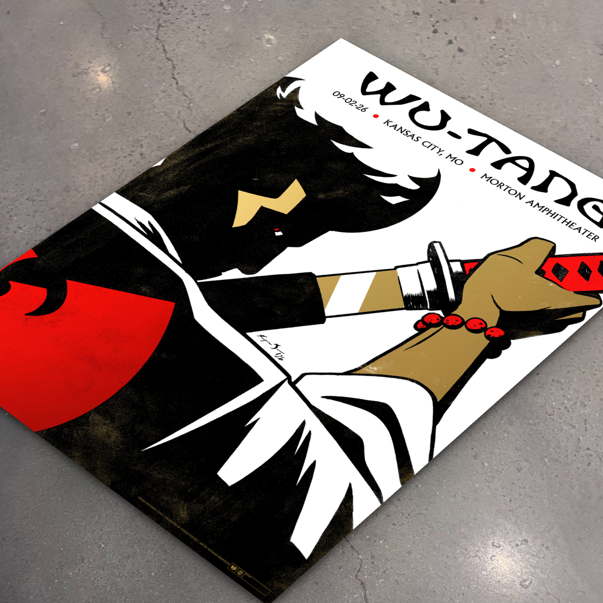 Wu-Tang Clan · Kansas City (Foil) — flat lay on shop floor