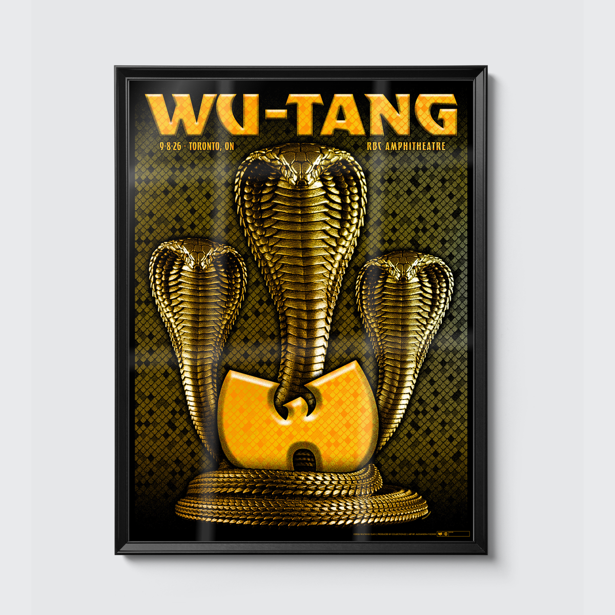 Wu-Tang Clan · Toronto (Foil) poster, framed on the wall