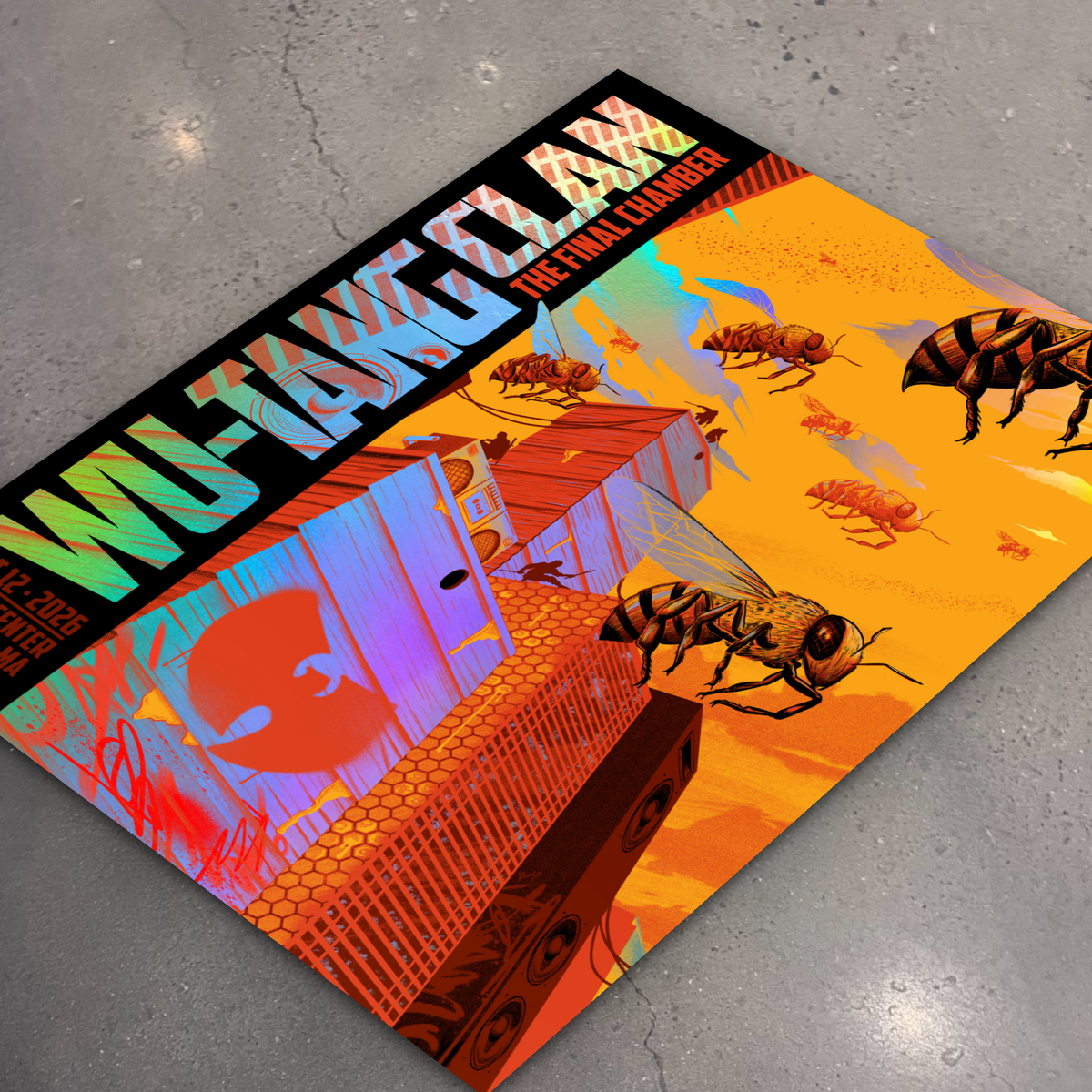 Wu-Tang Clan · Mansfield (Foil) — flat lay on shop floor