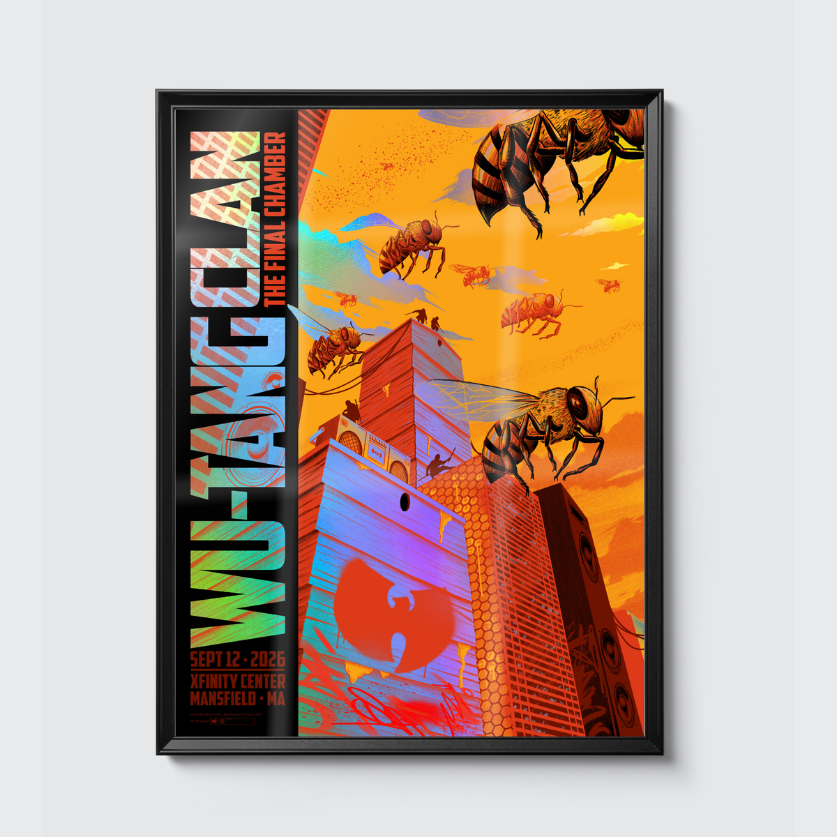 Wu-Tang Clan · Mansfield (Foil) poster, framed on the wall