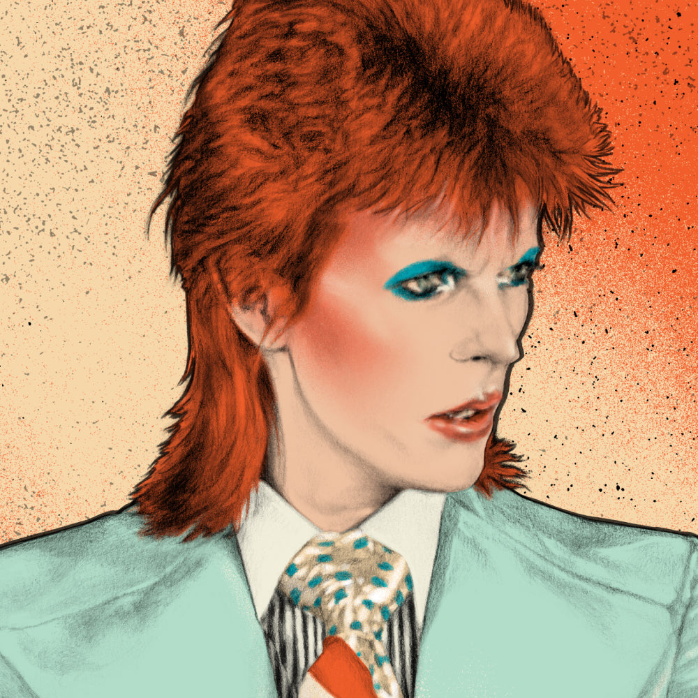 David Bowie Life On Mars? — artwork in setting
