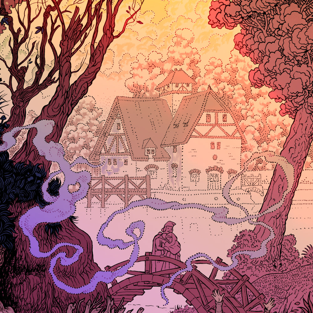 Black Sabbath The Wizard (Rainbow Foil Edition) — artwork in setting