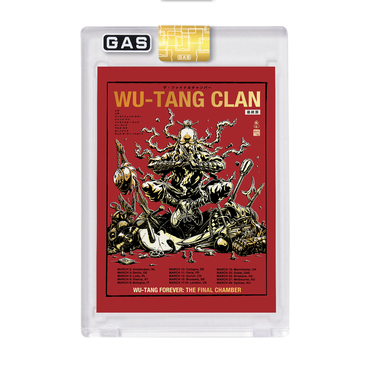 Wu-Tang Clan 2026 Tour GAS Trading Card (Variant Edition)