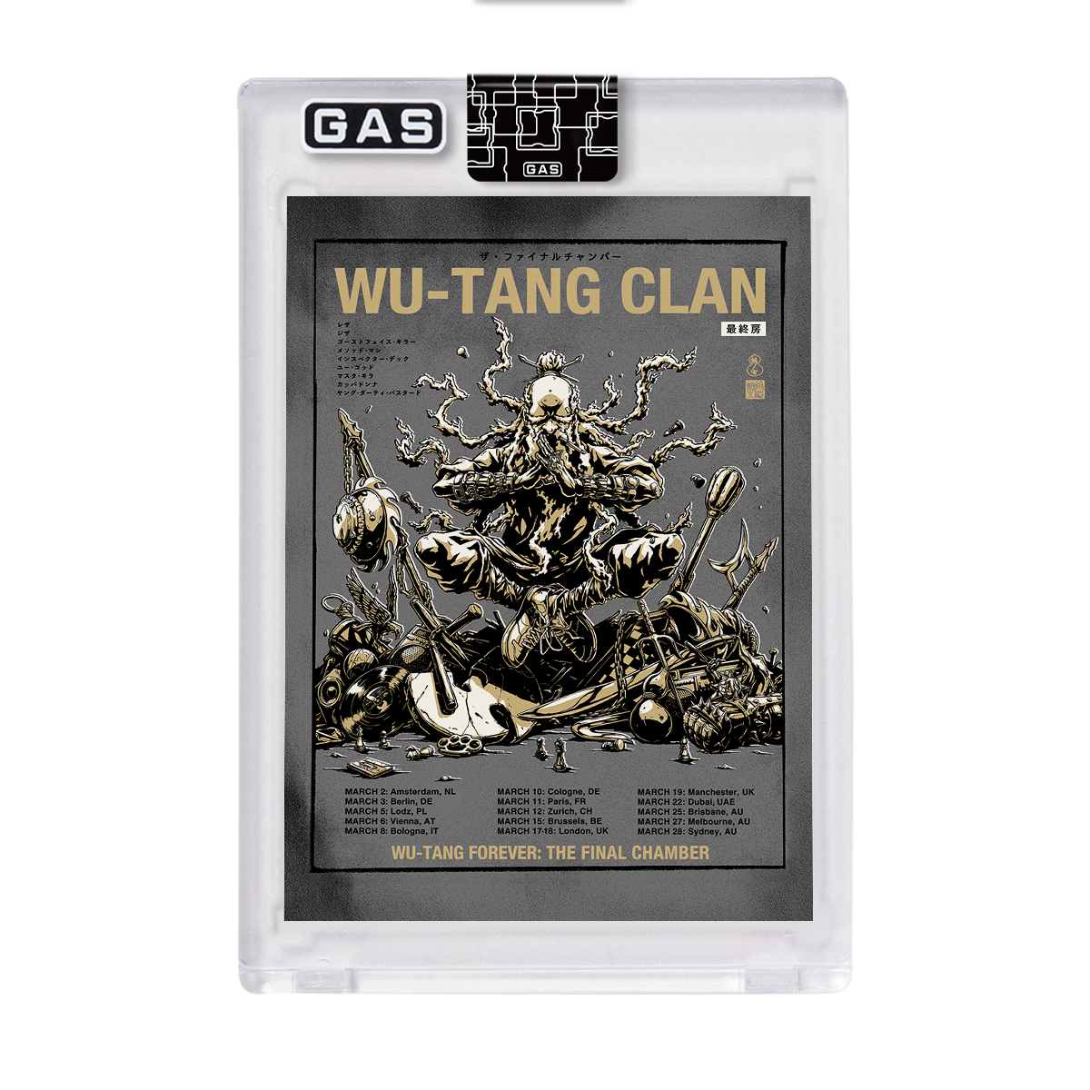 【新品】Wu-Tang Clan THE FINAL CHAMBER ウータン Wu-Tang Clan 2026 Tour GAS Trading Card (Tour Version)