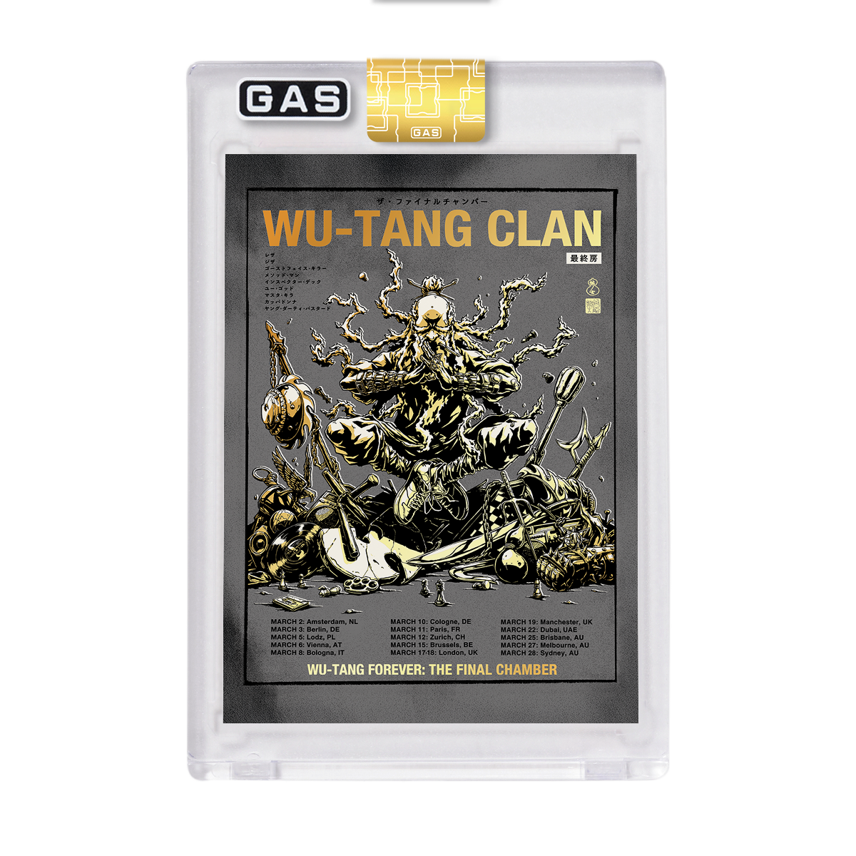 Wu-Tang Clan 2026 Tour GAS Trading Card (Tour Version)