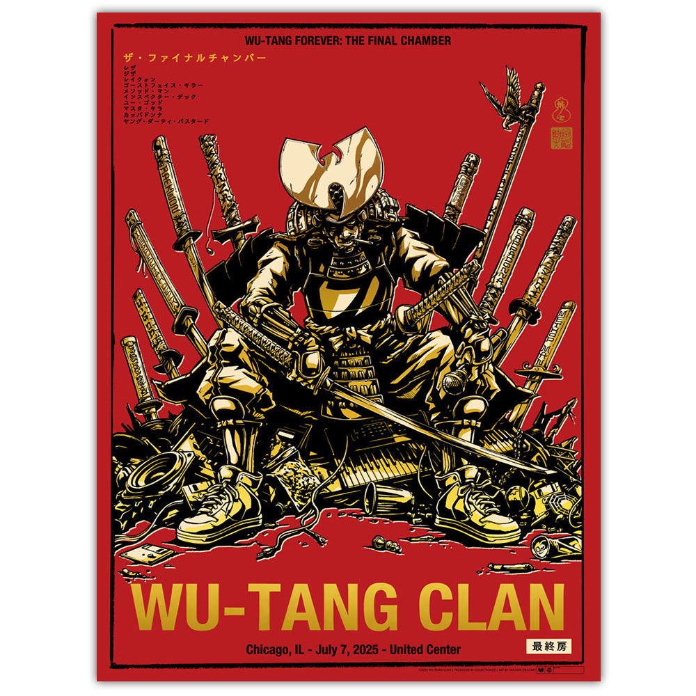 ナチュラル　GZA Wu-Tang Clan The FLAVOR Wu-Tang Clan Chicago July 7, 2025 (Colorway Variant Gold Foil)