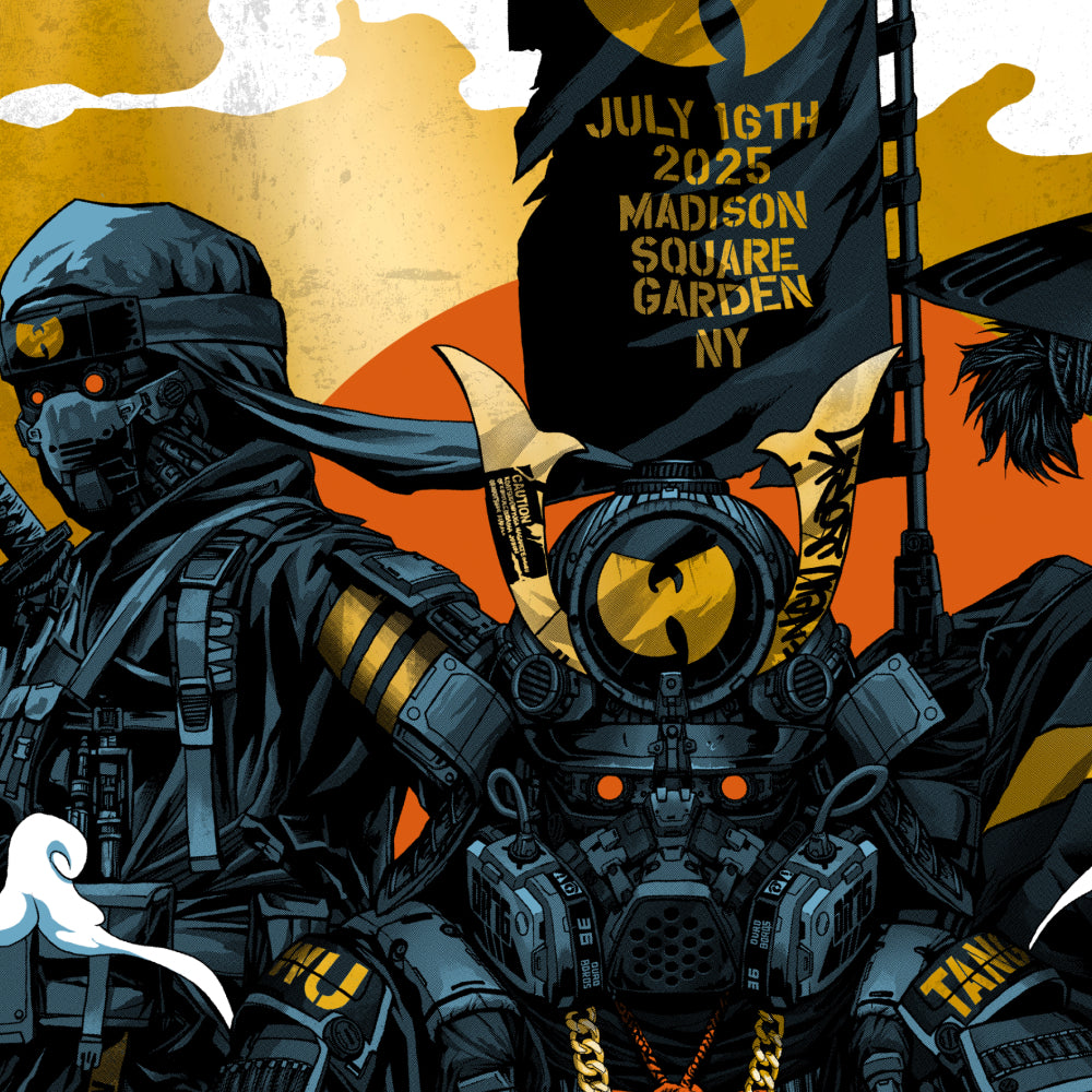 Wu-Tang Clan New York City July 16, 2025 (Gold Metallic Edition of 36)
