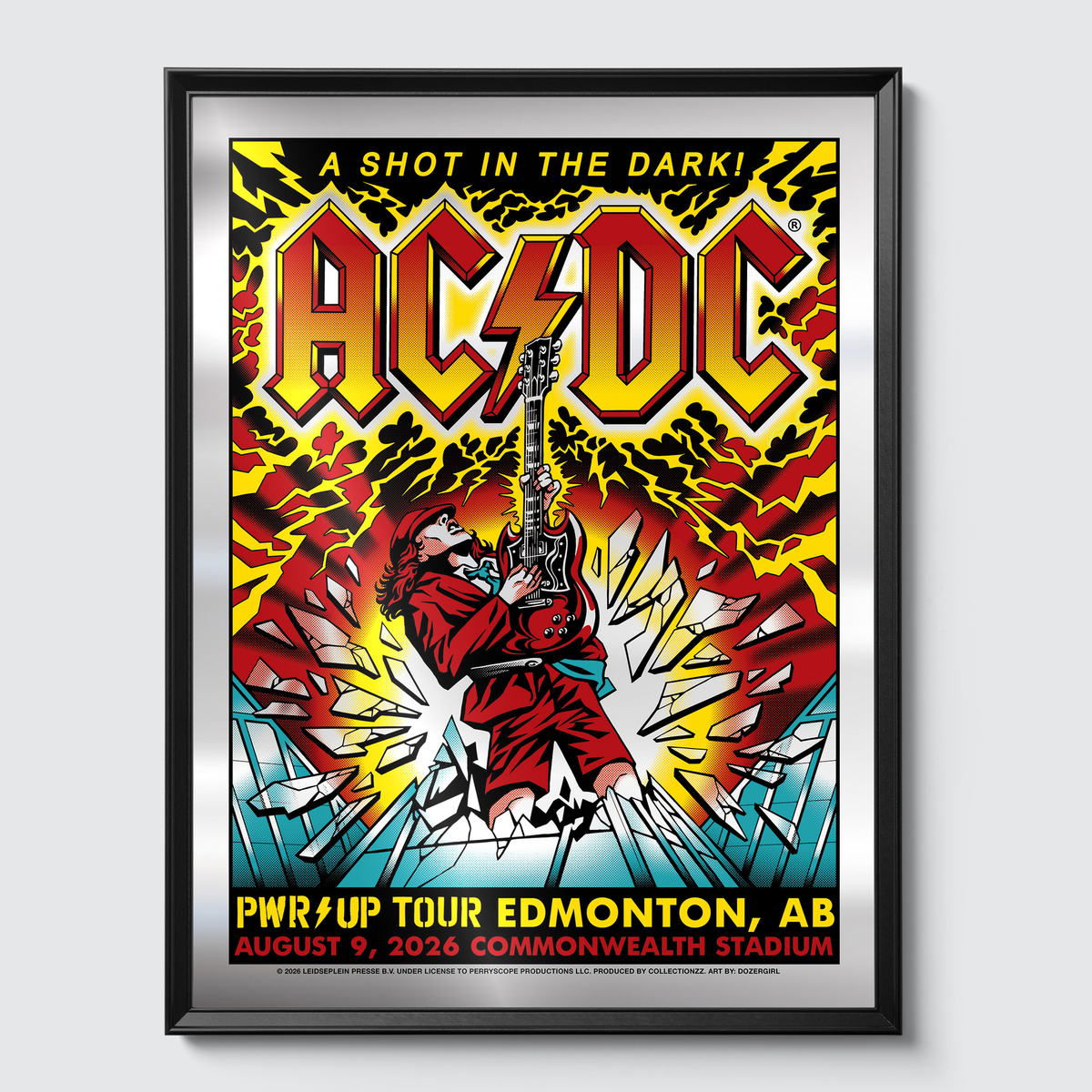 Framed on gallery wall