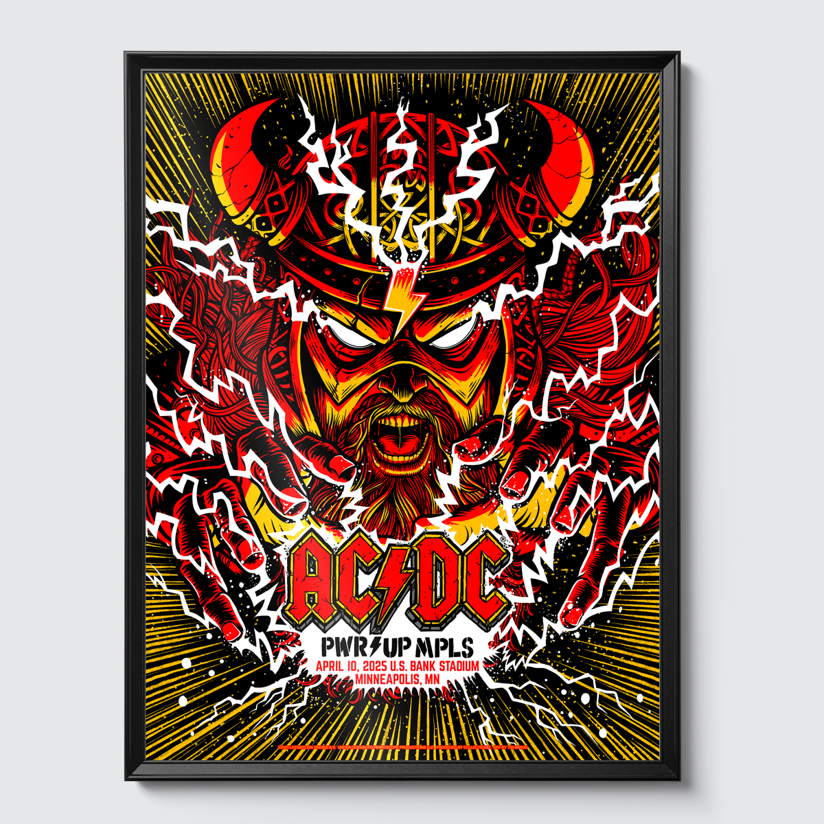 Framed on gallery wall