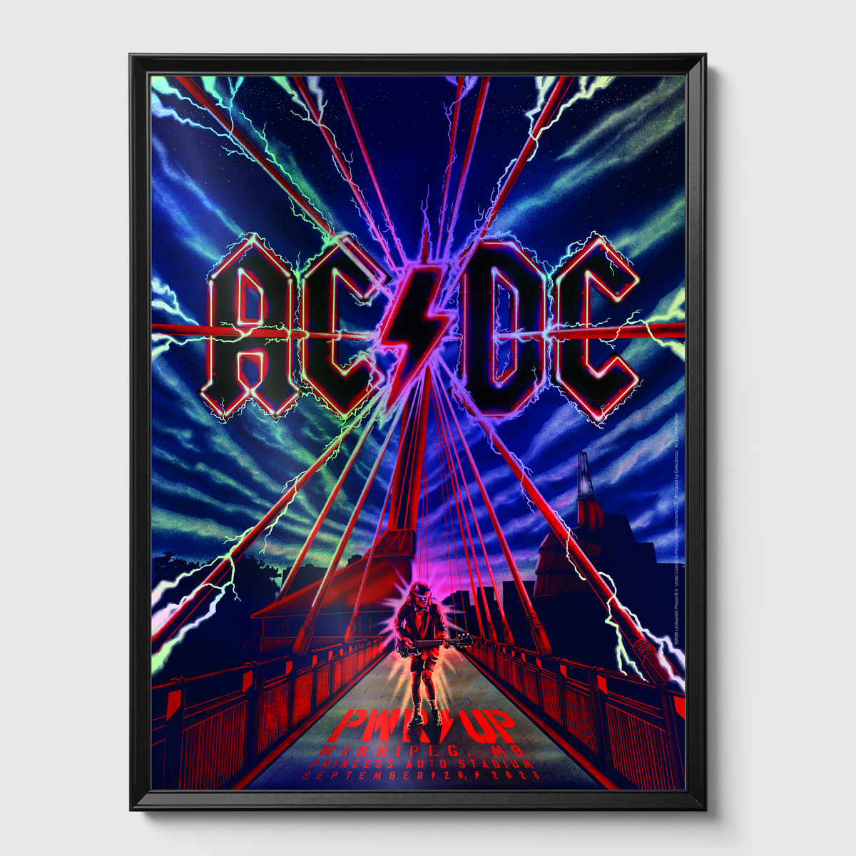 Framed on gallery wall