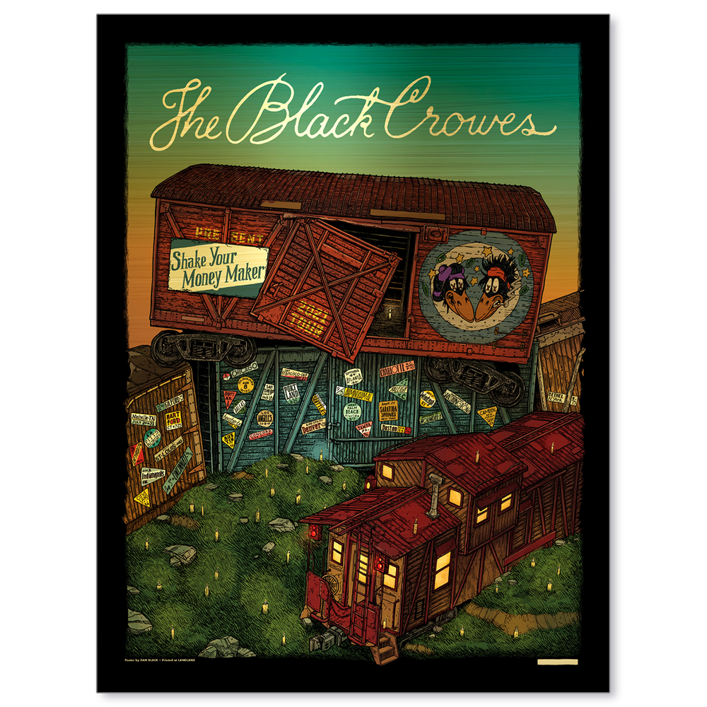 The Black Crowes Shake Your Money Maker Tour (Brushed Gold Foil Varian