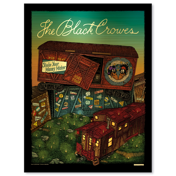 The Black Crowes Shake Your Money Maker Tour (Brushed Gold Foil Varian