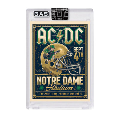 AC/DC Notre Dame September 8, 2026 GAS Trading Card