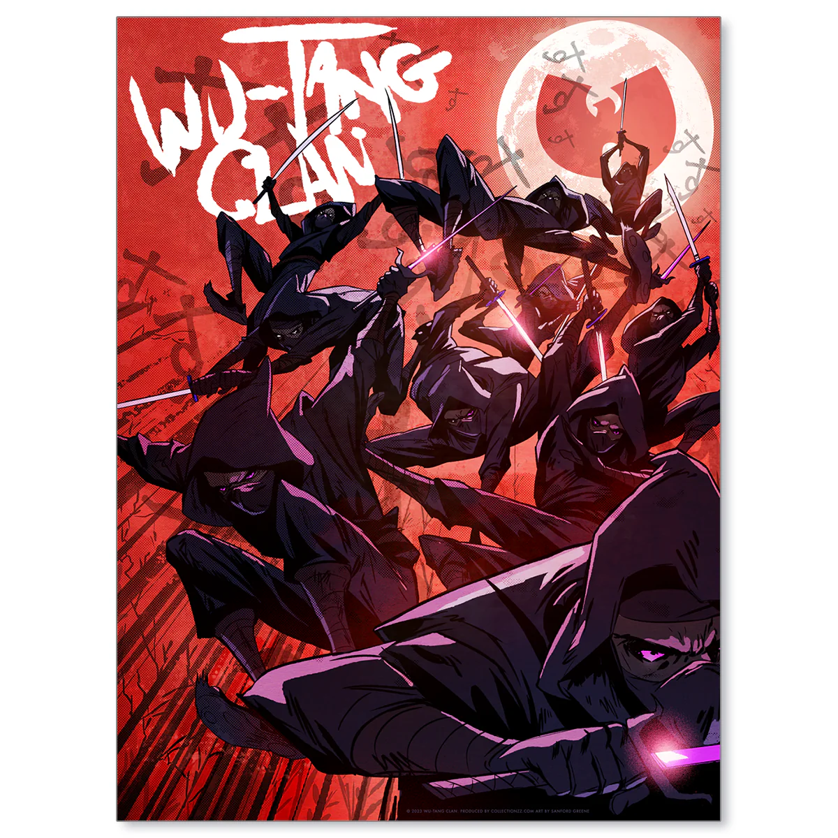 Wu Tang Clan 'Shogun' Red Foil Poster