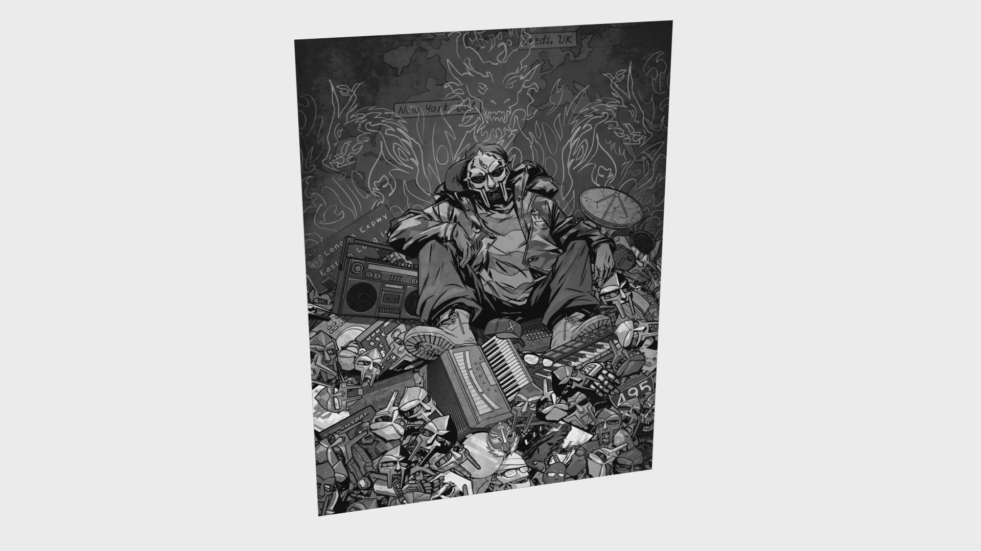 MF DOOM Silver print animated